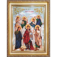 Собор Архистратига Михаила - Икона из янтаря (ар-349)