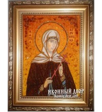 Агрипина - Ікона з бурштину ручної роботи (Агрипина)