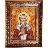 Анатолий Константинопольский, патриарх  - икона из янтаря (ар-380)