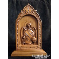 Архангел Михаил - Резная деревянная икона (210 х 115 Груша) (ДВ-5)