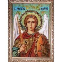 Архистратиг Михаїл - ікона із бурштину (ар-375)