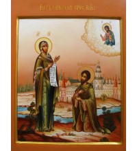Боголюбская Икона Богородицы - Великолепная писаная икона (Гр-22)