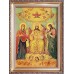 Царь славы - икона из янтаря (ар-361)