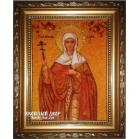 Дарья - Красивая янтарная икона ручной работы (ар-172)