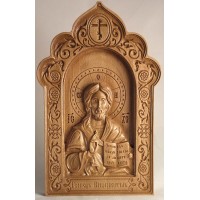 Ікона Господь Вседержитель - Різьблена ікона з дерева (300 х 192, Дуб) (ДВ-2-д)