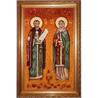 Ікона Петро і Февронія - покровителі сім'ї, помічники від безпліддя в сім'ї (ар-137)