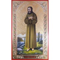Икона Преподобный Алексий, человек Божий - писаная икона, с золотом (ВЧ-26)
