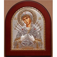 Икона Пресвятой Богородицы Семистрельная (ek152xag)