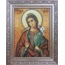Икона Святая Мирослава Константинопольская - икона с янтарем (ар-301)