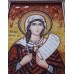 Икона Святая мученица Виктория (Ника) - янтарная икона ручной работы (ар-357)