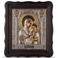 Икона святая праведная Анна, мать Богородицы - икона, с серебром и позолотой (Хм-67)