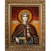 Икона Святая великомученица Екатерина - янтарная икона (ар-159)