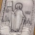 Ікона святого Олександра Невського - ікона з сріблом (k-04)