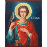 Икона святой мученик Трифон - писаная икона (ир-39)