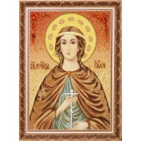 Ікона Юлія (Иулия) з бурштину, 40*60 см (ар-101/1)