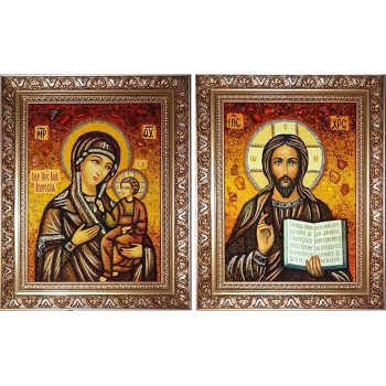 Иконы Иисус Христос и Божья Матерь Иверская (арп-11)