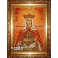 Іменна ікона Ангеліна - ікона з янтаря 30х40 см (ар-210/1)