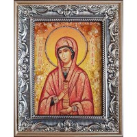 Именная икона Соломия - красивая икона из янтаря (ар-133/1)