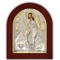 Иоанн Предтеча - Икона из Греции с серебром и позолотой (GOLD)