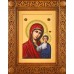 Икона Казанской Богородицы, настольный киот с иконой купить для дома
