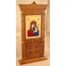Икона Казанской Богородицы, настольный киот с иконой купить для дома