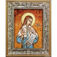 Кира Оболенская - икона из янтаря (ар-221)
