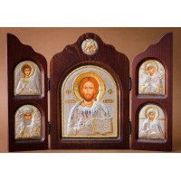 Красивый складень из трех частей Иисус Христос (ск-Спаситель)
