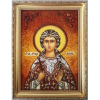 Любов Римська - іменна ікона з янтаря (ар-234)