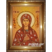 Марфа - Качественная янтарная икона ручной работы (ар-118)