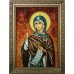 Марина (Маргарита) Антіохійська - ікона з янтаря (ар-288)