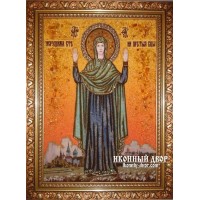 Нерушима Стіна - Янтарна ікона, ручна робота (ар-102)