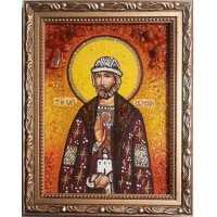 Олег Брянский - Именная икона из янтаря (ар-167)