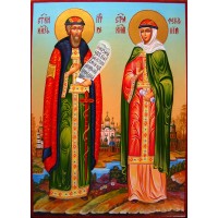 Петро і Февронія, покровителі родини - ікона писана (гр-48)