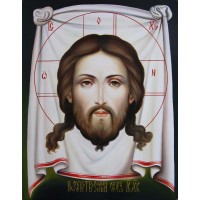 Писаная икона Спас Нерукотворный (гр-80)