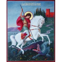 Писана ікона святий Георгій Побідоносець (Ір-41)