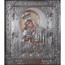 Почаевская икона Пресвятой Богородицы - писаная икона, с серебром (хм-57)