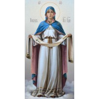 Покрова Пресвятой Богородицы - писаная икона (сч-12)