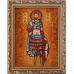 Савел Персиянин - именная икона из янтаря, ручная работа (ар-249)