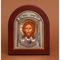Спас Нерукотворный - Красивая Икона из Греции с серебром (GOLD)