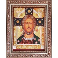 Спас Златі Власи - ікона із бурштину (ар-362)