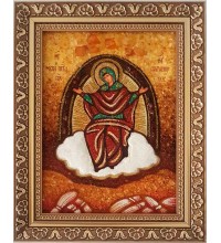 Спорительница хлебов - Икона Божьей Матери, янтарь (ар-151)