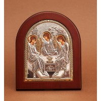 Святая Троица - Икона из Греции с серебром и позолотой (GOLD)