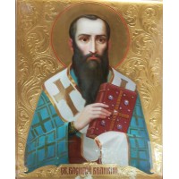 Святитель Василий Великий - писаная икона (хм-22)