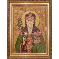 Святий Первосвященик Аарон - ікона з янтаря (ар-383)