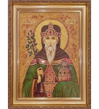 Святий Первосвященик Аарон - ікона з янтаря (ар-383)