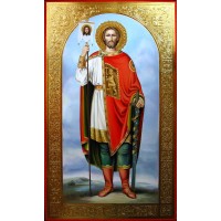 Святий Олександр Невський - ікона писана (Гр-68)