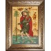 Святой мученик Христофор - икона из янтаря (ар-387)