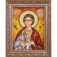 Вит Римский - икона из янтаря (ар-363)