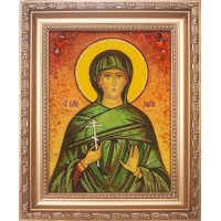Злата - Качественная именная икона из янтаря (ари-28)