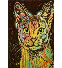 Картина из янтаря Кот (rb-19)
